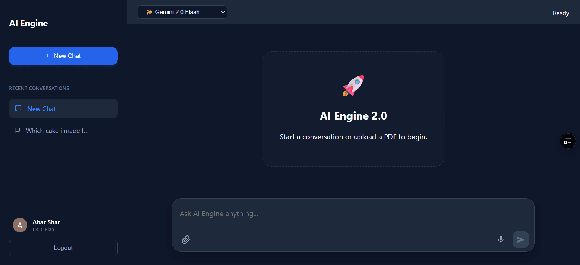 Engine Dashboard